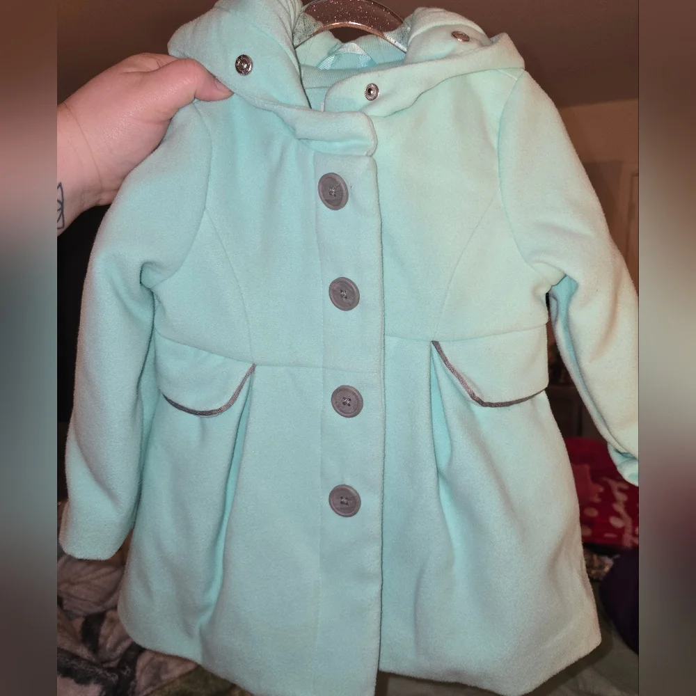 Cat & Jack mint Hooded Jacket - Picture 1 of 3